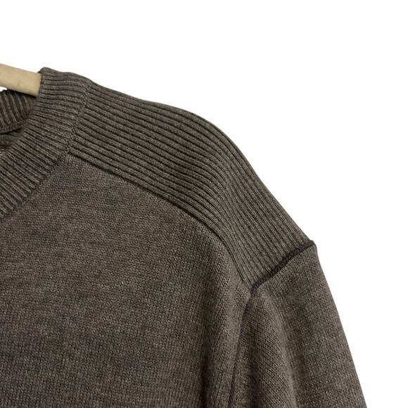 NWT Cutter Buck Gray Sweater Mens Sz Small Broadview Crew Cotton Office Casual - Picture 8 of 16